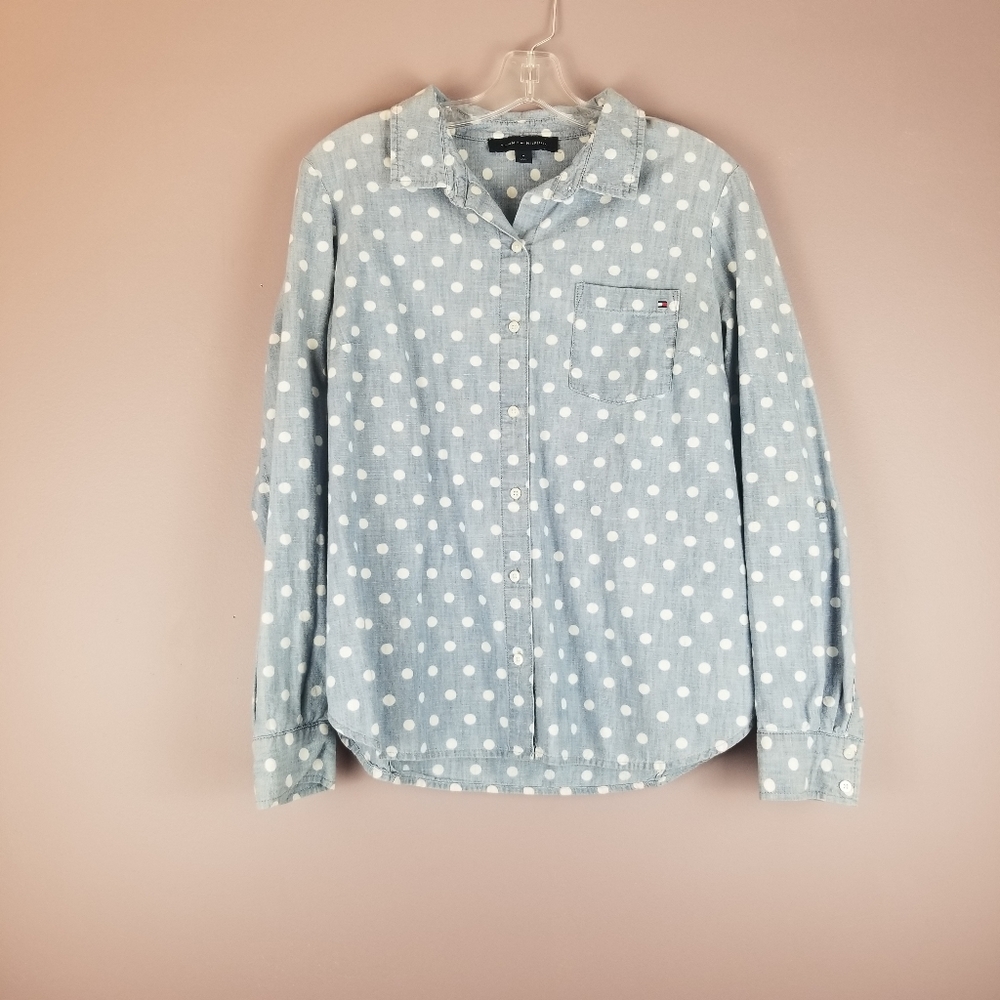 Tommy Hilfiger Button Up Polka-dot Shirt